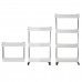 2 3 4 Tier Storage Trolley Cart Rack Holder Kitchen Bathroom with Wheels Removable