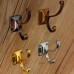 Retro Zinc Alloy Mount Hooks Towel Clothes Hat Coat Hanger for Door Wall