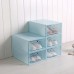 6Pcs Plastic Shoebox Drawer Shoes Storage Box Stackable Case Tidy Display Shoes Organizer