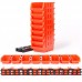 8Pcs ABS Toolbox Awall  mounted Storage Box Foldable Tray Hardware Screw Tool Organize Box Stackable for Small Racks Side by Side