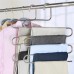 S Type Clothes Pants Trouser Hanger Multi Layers Storage Rack Closet Space Saver Stainless Steel