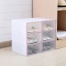 6Pcs Plastic Shoebox Drawer Shoes Storage Box Stackable Case Tidy Display Shoes Organizer