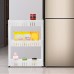 JIANGYANG F25836 Storage Rack 3 4 Layers Gap Stand Kitchen Bathroom Shelf  White