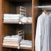 2 PCS Closet Wardrobe Storage Box Separate Board Shelf  Gray