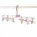 12  Clip Folding Drying Rack Underwear Socks Clip Multi  functional Clothes Rack  Khaki