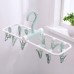 12  Clip Folding Drying Rack Underwear Socks Clip Multi  functional Clothes Rack  Nordic Blue