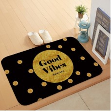 Bathroom Door Absorbent Floor Mat Bedroom Coral Velvet Non  Slip Mat  Size  60x40cm  Golden