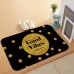 Bathroom Door Absorbent Floor Mat Bedroom Coral Velvet Non  Slip Mat  Size  60x40cm  Golden