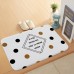 Bathroom Door Absorbent Floor Mat Bedroom Coral Velvet Non  Slip Mat  Size  60x40cm  Small Spot