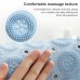 Bathroom Anti  slip Round Mat Suction Cup Massage Foot Pad  Blue