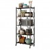3 4 5 Layers Folding Shelf with Wheel Multifunctional Carbon Steel Storage Rack Kitchen Tool for Living Room Bedroom