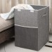 Folding Household Large Capacity Washable Moisture  Proof Wear  Resisting Cotton And Linen Dirty Clothes Toys Basket Storage Box Organizer