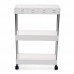 3 4 Tiers Slim Trolley Storage Holder Rack Desktop Organizer Kitchen Bathroom