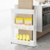 JIANGYANG F25836 Storage Rack 3 4 Layers Gap Stand Kitchen Bathroom Shelf  White