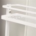 3 Layers Movable Gap Storage Rack Slim Slide Tower Assemble Bathroom Kitchen Shelf with Wheels Space Saving Organizer