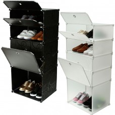 DIY Interlocking Boots Cabinets Shoe Storage Racks Cube Clothing Stand Organizer