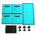 Foldable Storage Cabinet Multi  Layer Combination Cloth Unit Drawer Rack Closet Clothes Books Files Shelf Organizer with 4 Storage Bins